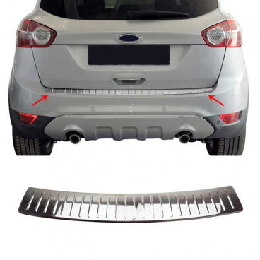 Nerez leštená lišta zadného nárazníka Omtec Ford Kuga 2008-13 Nerez leštená lišta zadného nárazníka Omtec Ford Kuga 2008-13