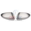 VW Scirocco nerez kryty zrkadiel štýl R-LINE brúsený nerez Omtec