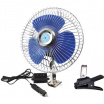 Ventilátor 12V otočný 21 cm + klipsňa