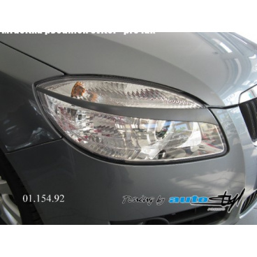 Škoda Fabia II - mračítka predných svetiel - pre lak