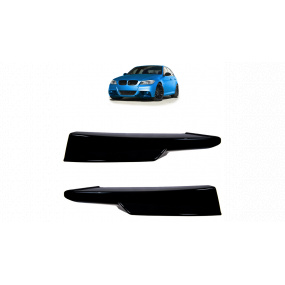 Prídavný diel BMW 3 E90 E91 Facelift Nárazník Predný Lesklá Čierna