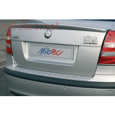 Prah piatych dverí s výstupkami, ABS-strieborný, Škoda Octavia II + Facelift všetko Limousine