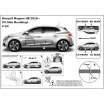 Ochranné bočné lišty na dvere, Renault Megane IV, 2016+, HTB / Combi