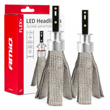Automobilové LED žiarovky série FLEX+ H1 12V 24V 6000K Canbus AMIO-03655 Automobilové LED žiarovky série FLEX+ H1 12V 24V 6000K Canbus AMIO-03655
