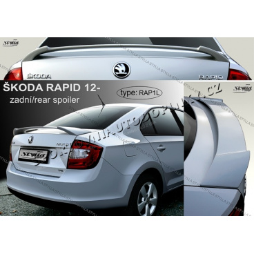 Škoda Rapid 2012- zadný spoiler (EÚ homologácia) Škoda Rapid 2012- zadný spoiler (EÚ homologácia)