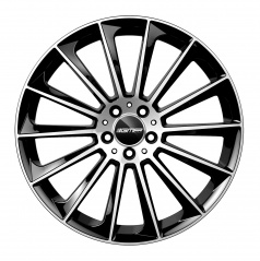 Alu koleso GMP STELLAR black/leštený top 9,0x22 5x112 ET25