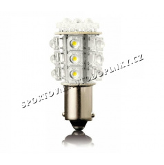 24 LED oranžové žiarovky jednovláknové Ba 15S 21W 2 ks