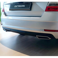 Dummy - koncovky výfuka, Alu Brush - Octavia III, Facelift, r.v.2013 / 2017