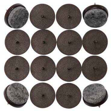 Podložka plastová s plstí na hřebíku 17mm,16ks Podložka plastová s plstí na hřebíku 17mm,16ks