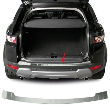 Nerez leštený kryt hornej hrany zadného nárazníka Range Rover Evoque 2011-2018