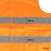 Výstražná reflexná vesta oranžová s certifikátom XXL AMIO-03985