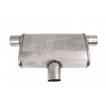 Stredný zadný tlmič 76mm TurboWorks LT 409SS 355mm