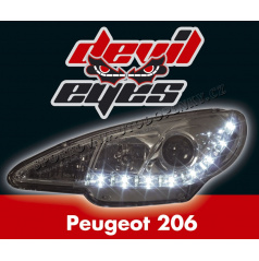 Peugeot 206 Devil Eyes chrom