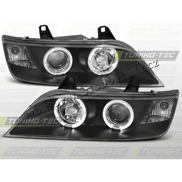 BMW Z3 1996-02 Predné číre svetlá Angel eyes black BMW Z3 1996-02 Predné číre svetlá Angel eyes black