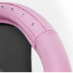 Poťah volanta ružový Diamant 37-39 cm