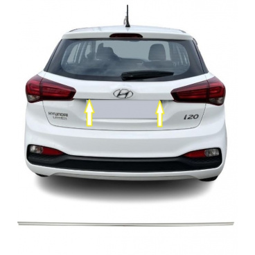 Nerez kryt madla nad zadnou ŠPZ Hyundai i20 2018-21 Nerez kryt madla nad zadnou ŠPZ Hyundai i20 2018-21