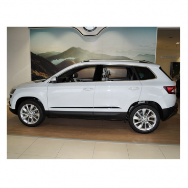 Bočné dverové lišty Škoda Karoq - glossy black v štýle Sportline