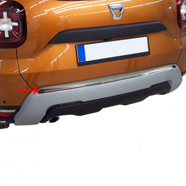 Nerez hrana zadného nárazníka Omtec Dacia Duster 2018+ leštené prevedení
