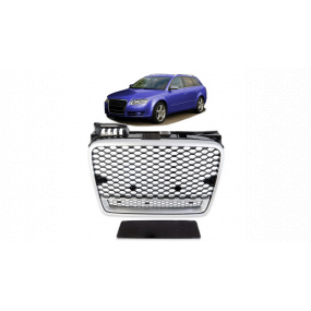 Gril Audi A4 B7 Strieborný & Lesklý Čierny Gril Audi A4 B7 Strieborný & Lesklý Čierny