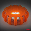 Automobilová núdzová lampa akumulátorová s funkciou svietidla 12SMD+3SMD 650mAh (BATT) oranžové svetlo