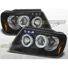 Chrysler Jeep Grand Cherokee 1999-05 predné číre svetlá black (LPCH04)