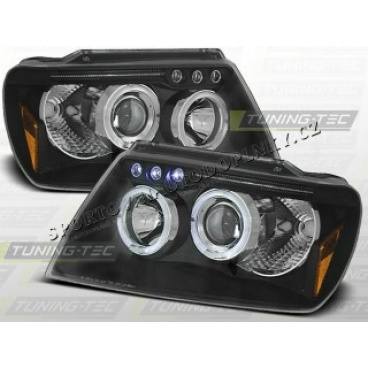 Chrysler Jeep Grand Cherokee 1999-05 predné číre svetlá black (LPCH04) Chrysler Jeep Grand Cherokee 1999-05 predné číre svetlá black (LPCH04)