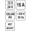 Nabíjačka 16A 12/24V