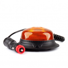 Výstražná blikajúca lampa mini maják 18 LED magnet nízka R65 R10 12V 24V W21m AMIO-02925