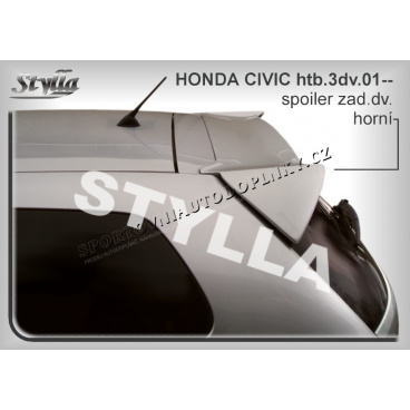 Honda Civic 3D (01+) spoiler zadných dverí horný