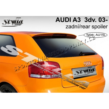 Audi A3 3D 03+ krídlo zadných dverí horné