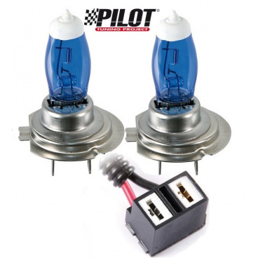 Žiarovky H7 100W Pilot Xenium Race - 2 ks + navyše 2 parkovacie žiarovky