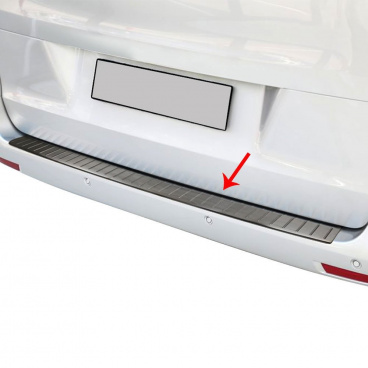 Nerez prah zadného nárazníka Omtec Mercedes Benz Vito W447 2014+ černý leštený Nerez prah zadného nárazníka Omtec Mercedes Benz Vito W447 2014+ černý leštený