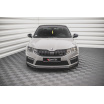 Spoiler pod predný nárazník Ver.1 pre Škoda Octavia III RS Facelift Mk3, čierny lesklý plast ABS