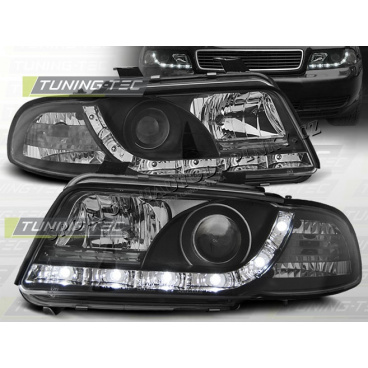 AUDI A4 (B5) 1994-98 Predné číre svetlá DAYLIGHT LED BLACK (LPAU26)