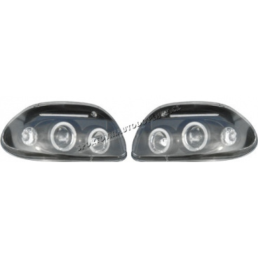 RENAULT CLIO II Přední světlomety čiré černé II 4/98-5/01 (82091)