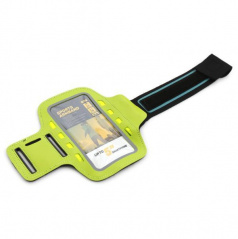 Elegantný reflexný držiak smartphonu na paži 8 LED zelený