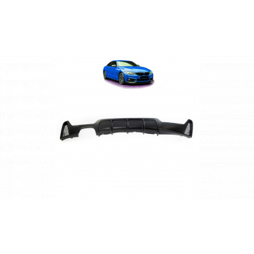 Difúzor BMW 4 F32 F33 F36 Zadný Matná Čierna