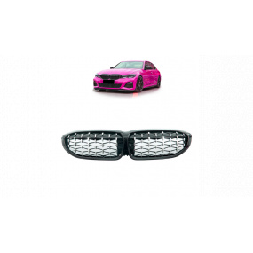 Gril BMW 3 G20 G21 Lesklá čierna & Chróm
