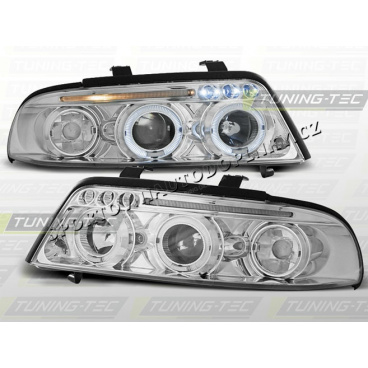 AUDI A4 (B5) 1999-00 Predné číre svetlá ANGEL EYES CHROME (LPAU14)