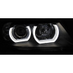 BMW E90, E91 03.2005-08.2008 predné číre svetlá 3D U-Type black HID (LPBMI6)