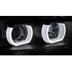 BMW E90, E91 03.2005-08.2008 predné číre svetlá 3D U-Type black HID (LPBMI6)