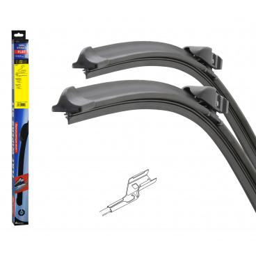 Predné stierače FLAT (660 + 450 mm) BMW 6, Maserati Ghibli, Levante, Peugeot 508 Predné stierače FLAT (660 + 450 mm) BMW 6, Maserati Ghibli, Levante, Peugeot 508