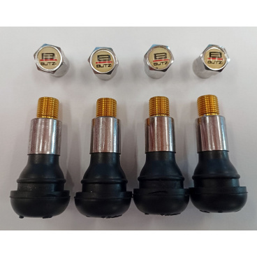 Oceľové ventily Butzi v prevedení chróm 4 ks Oceľové ventily Butzi v prevedení chróm 4 ks