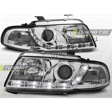 AUDI A4 (B5) 1994-98 Predné číre svetlá DAYLIGHT LED CHROME (LPAU25) AUDI A4 (B5) 1994-98 Predné číre svetlá DAYLIGHT LED CHROME (LPAU25)