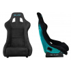 Športové kreslo SLIDE KS2 Premium Čierny Velúr Tyrkysový Trbliet