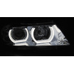 BMW E90, E91 03.2005-08.2008 predné číre svetlá 3D U-Type chrome (LPBMI3)