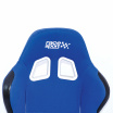 Športová polohovateľná sedačka Race Sport látková modrá