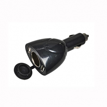 Rozdvojka zapaľovača 2 x USB Rozdvojka zapaľovača 2 x USB