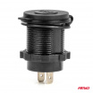 Vodotesná automobilová nabíjačka s USB portmi 2xUSB QC3.0 12V 24V