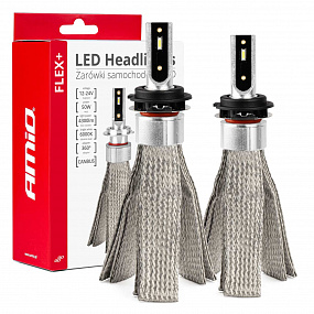 Autožiarovky LED série FLEX+ H7-6 12V 24V 6000K Canbus AMIO-03662